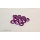 ARANDELA ALU. CONICA M4 PURPURA (10u.) ULTIMATE