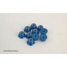 AUTOBLOCANTE ALU. M4 FLANGET AZUL (10u.) ULTIMATE