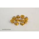 AUTOBLOCANTE ALU. M4 FLANGET DORADO (10u.) ULTIMATE