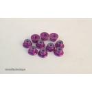 AUTOBLOCANTE ALU. M4 FLANGET PURPURA (10u.) ULTIMATE