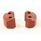 Set Zapata embr. red power 2u.